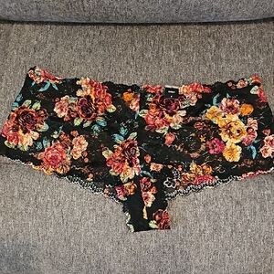 Torrid mid rise lace cheeky panty floral print sexy pretty size 4x